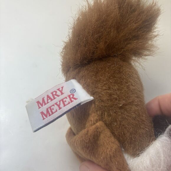 Vintage 1997 Mary Meyer Tippy Toes Plush Fox Finger Puppet 6”L Stuffed Rare Toy - Picture 8 of 10